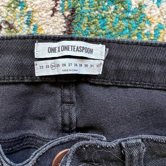 One Teaspoon low waist, short rise jeans, size 24 - Picture 2 of 6